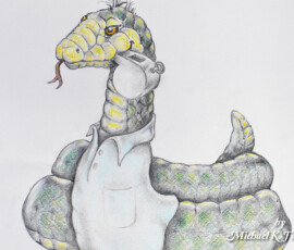 Lester the Snake Illustration